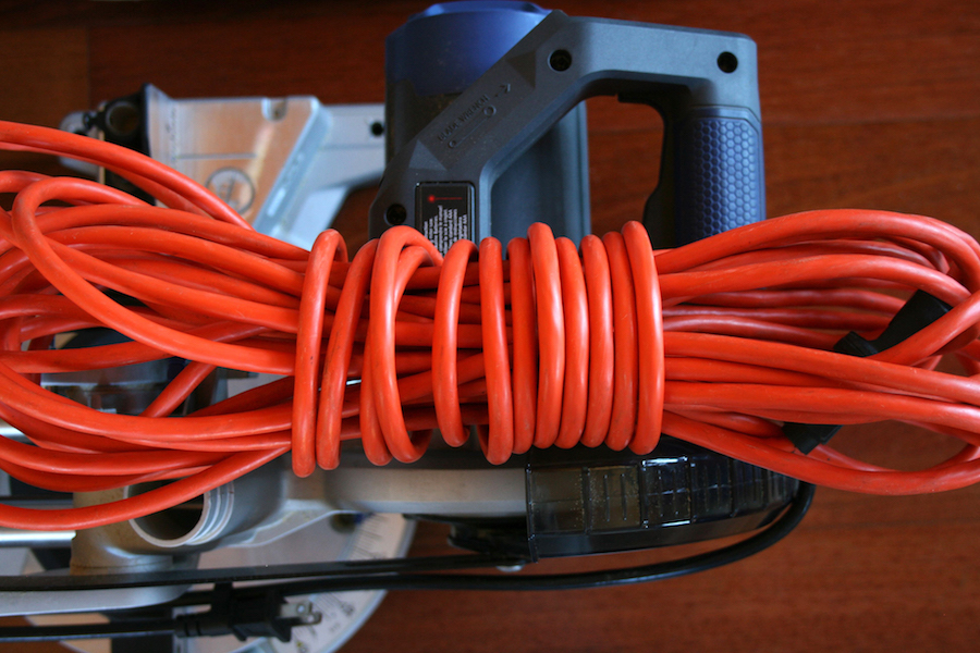 Orange extension cord