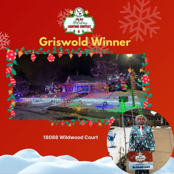 Holiday Lighting Contest winner image with lights on house