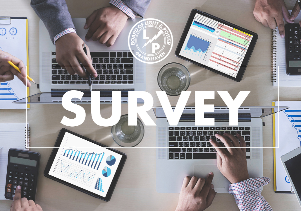 survey cover photo of people on laptops, Grand Haven BLP to seek community feedback